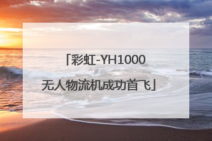 彩虹-YH1000无人物流机成功首飞