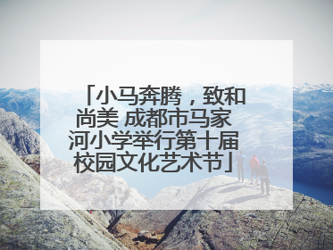 小马奔腾，致和尚美 成都市马家河小学举行第十届校园文化艺术节