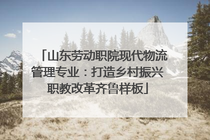 山东劳动职院现代物流管理专业：打造乡村振兴职教改革齐鲁样板