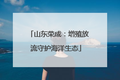 山东荣成：增殖放流守护海洋生态