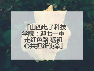 山西电子科技学院：迎七一重走红色路 砺初心共担新使命
