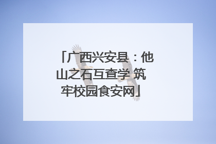 广西兴安县：他山之石互查学 筑牢校园食安网