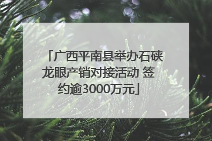 广西平南县举办石硖龙眼产销对接活动 签约逾3000万元