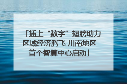 插上“数字”翅膀助力区域经济腾飞 川南地区首个智算中心启动