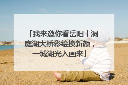 我来邀你看岳阳丨洞庭湖大桥彩绘换新颜，一城湖光入画来