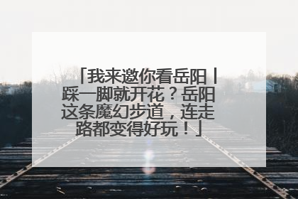 我来邀你看岳阳丨踩一脚就开花？岳阳这条魔幻步道，连走路都变得好玩！