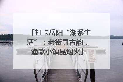 打卡岳阳“湖系生活”：老街寻古韵，渔歌小镇品烟火