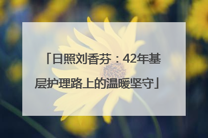日照刘香芬：42年基层护理路上的温暖坚守