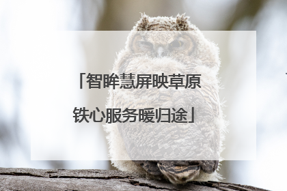 智眸慧屏映草原 铁心服务暖归途