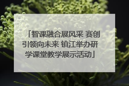 智课融合展风采 赛创引领向未来 镇江举办研学课堂教学展示活动