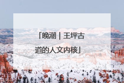 晚潮｜王坪古道的人文内核
