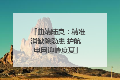 曲靖陆良：精准消缺除隐患 护航电网迎峰度夏