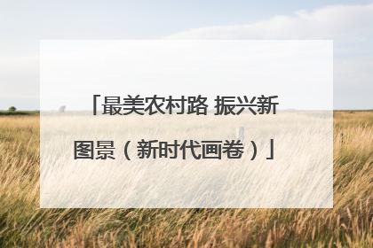 最美农村路 振兴新图景（新时代画卷）