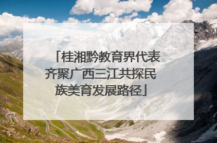 桂湘黔教育界代表齐聚广西三江共探民族美育发展路径