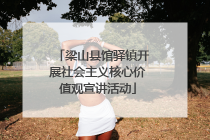 梁山县馆驿镇开展社会主义核心价值观宣讲活动