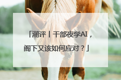 潮评丨干部夜学AI，阁下又该如何应对？