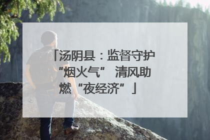 汤阴县：监督守护“烟火气” 清风助燃“夜经济”
