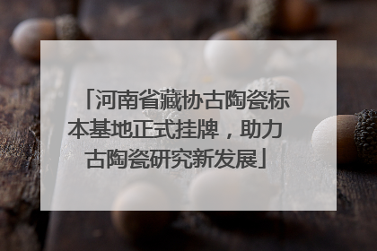 河南省藏协古陶瓷标本基地正式挂牌，助力古陶瓷研究新发展
