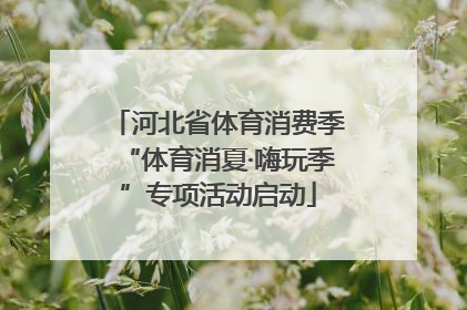 河北省体育消费季“体育消夏·嗨玩季”专项活动启动