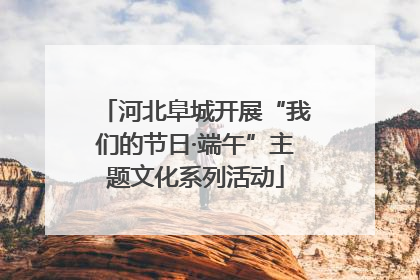 河北阜城开展“我们的节日·端午”主题文化系列活动