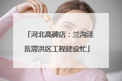 河北高碑店：兰沟洼蓄滞洪区工程建设忙