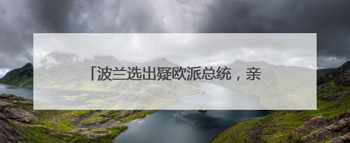 波兰选出疑欧派总统，亲欧派总理称“寸步不让”