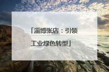 淄博张店：引领工业绿色转型