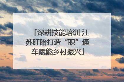 深耕技能培训 江苏盱眙打造“职”通车赋能乡村振兴