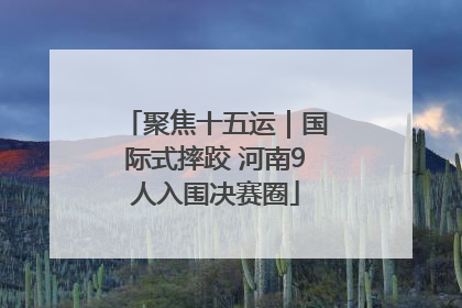 聚焦十五运｜国际式摔跤 河南9人入围决赛圈