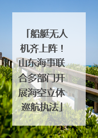 船艇无人机齐上阵！山东海事联合多部门开展海空立体巡航执法