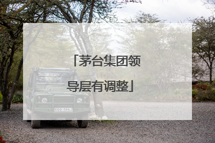 茅台集团领导层有调整