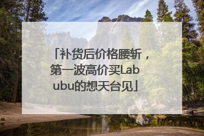 补货后价格腰斩，第一波高价买Labubu的想天台见