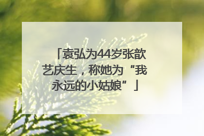 袁弘为44岁张歆艺庆生，称她为“我永远的小姑娘”