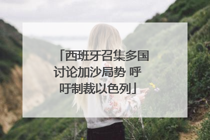 西班牙召集多国讨论加沙局势 呼吁制裁以色列