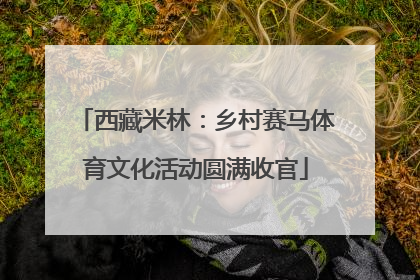 西藏米林：乡村赛马体育文化活动圆满收官