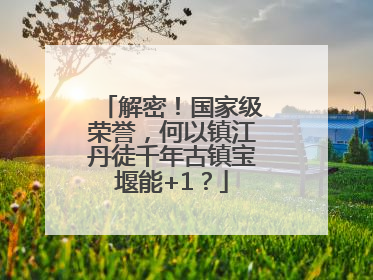 解密！国家级荣誉，何以镇江丹徒千年古镇宝堰能+1？