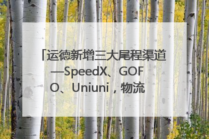 运德新增三大尾程渠道—SpeedX、GOFO、Uniuni，物流效率跃升50%！