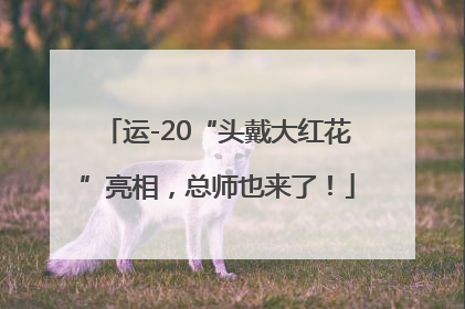 运-20“头戴大红花”亮相，总师也来了！