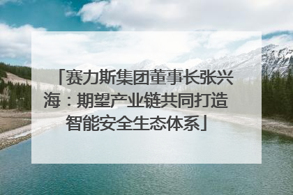 赛力斯集团董事长张兴海：期望产业链共同打造智能安全生态体系