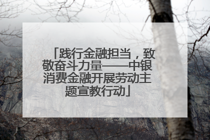践行金融担当，致敬奋斗力量——中银消费金融开展劳动主题宣教行动