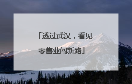 透过武汉，看见零售业闯新路