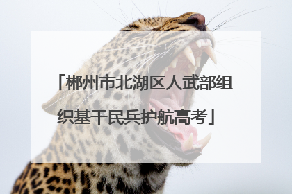 郴州市北湖区人武部组织基干民兵护航高考