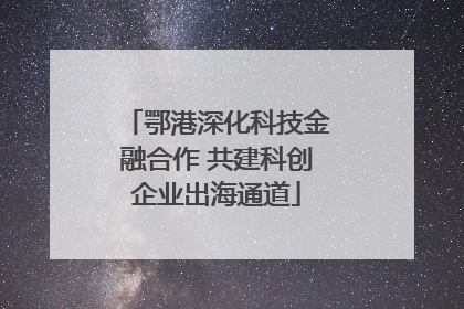 鄂港深化科技金融合作 共建科创企业出海通道