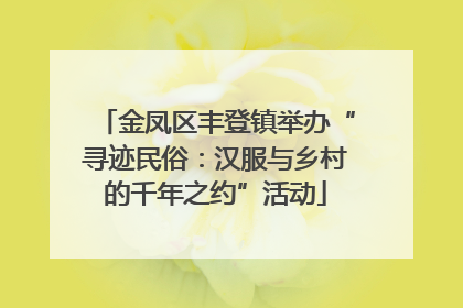 金凤区丰登镇举办“寻迹民俗：汉服与乡村的千年之约”活动