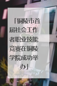 铜陵市首届社会工作者职业技能竞赛在铜陵学院成功举办