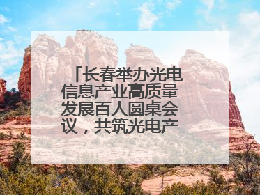 长春举办光电信息产业高质量发展百人圆桌会议，共筑光电产业创新生态