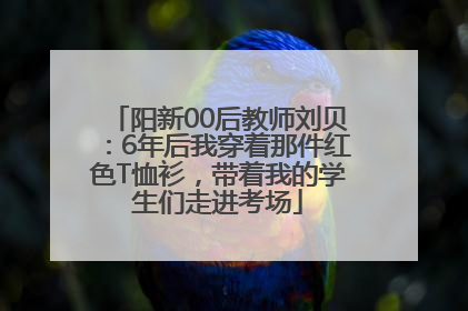 阳新00后教师刘贝：6年后我穿着那件红色T恤衫，带着我的学生们走进考场