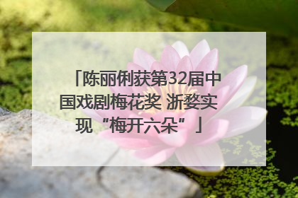 陈丽俐获第32届中国戏剧梅花奖 浙婺实现“梅开六朵”