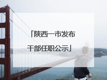 陕西一市发布干部任职公示