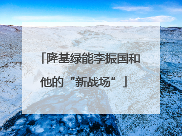 隆基绿能李振国和他的“新战场”